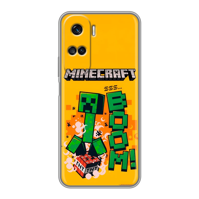 Силиконовый чехол на Huawei Honor 90 Lite с принтом Майнкрафт Minecraft Силиконовый чехол на Huawei Honor 90 Lite с принтом Майнкрафт Minecraft