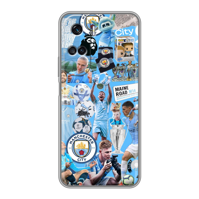 Силиконовый чехол на Huawei Honor 90 Lite с принтом Man City Манчестер Сити Силиконовый чехол на Huawei Honor 90 Lite с принтом Man City Манчестер Сити