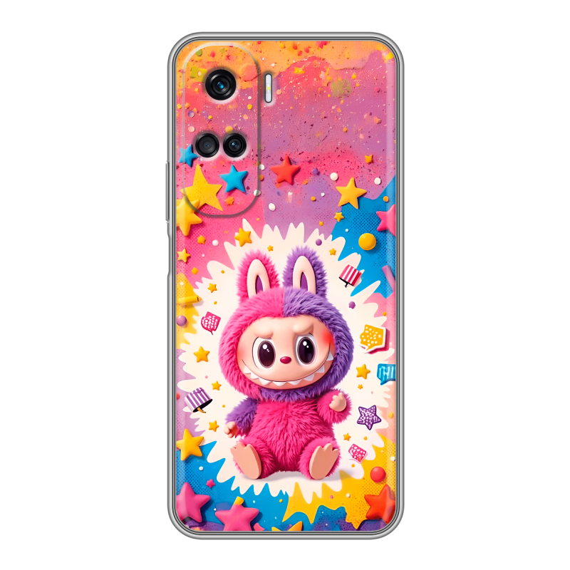 Силиконовый чехол на Huawei Honor 90 Lite с принтом Labubu Лабубу Силиконовый чехол на Huawei Honor 90 Lite с принтом Labubu Лабубу