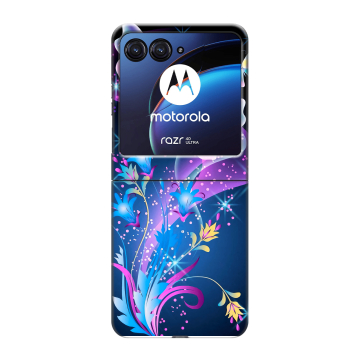Пластиковый чехол на Motorola Razr 40 Ultra с принтом Бабочки