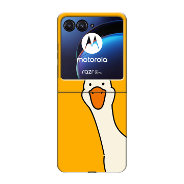 Пластиковый чехол на Motorola Razr 40 Ultra с принтом Утка