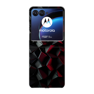 Пластиковый чехол на Motorola Razr 40 Ultra с принтом Абстракция