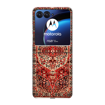 Пластиковый чехол на Motorola Razr 40 Ultra с принтом Ковер