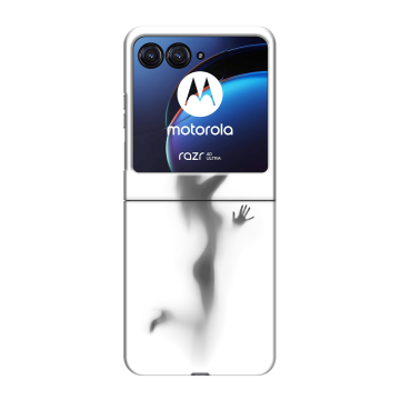 Пластиковый чехол на Motorola Razr 40 Ultra с принтом Силуэт