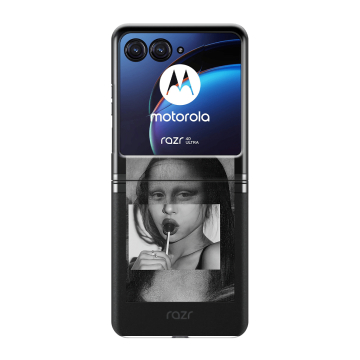 Пластиковый чехол на Motorola Razr 40 Ultra с принтом Мона Лиза