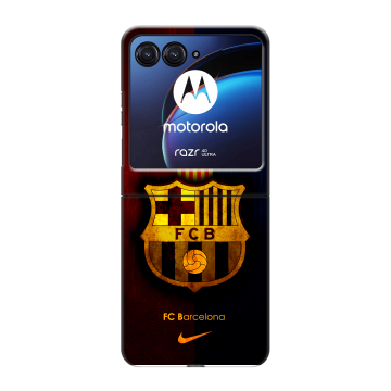 Пластиковый чехол на Motorola Razr 40 Ultra с принтом Барселона Barcelona