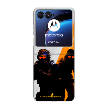 Пластиковый чехол на Motorola Razr 40 Ultra с принтом Контер страйк Counter strike