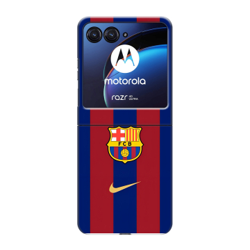 Пластиковый чехол на Motorola Razr 40 Ultra с принтом Барселона Barcelona