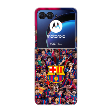 Пластиковый чехол на Motorola Razr 40 Ultra с принтом Барселона Barcelona