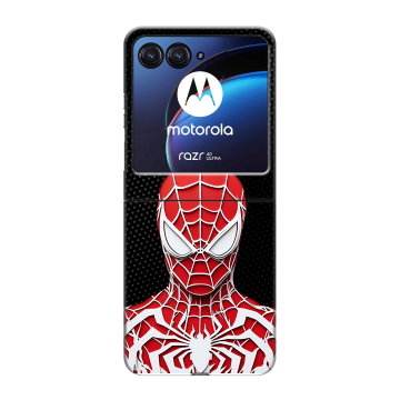 Пластиковый чехол на Motorola Razr 40 Ultra с принтом человек паук spiderman