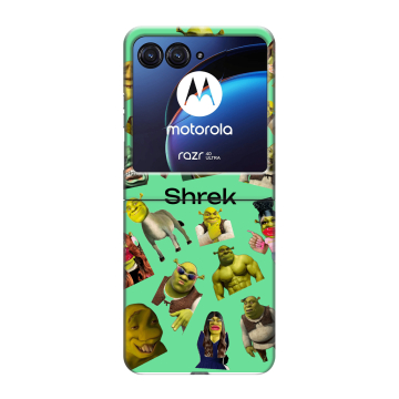 Пластиковый чехол на Motorola Razr 40 Ultra с принтом Шрек Shrek Пластиковый чехол на Motorola Razr 40 Ultra с принтом Шрек Shrek