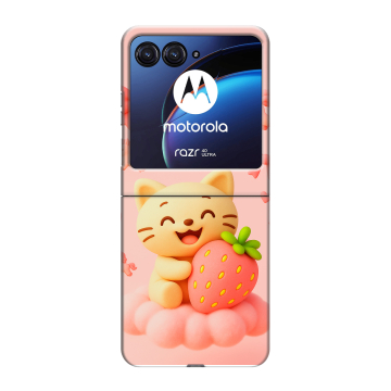 Пластиковый чехол на Motorola Razr 40 Ultra с принтом для девочек