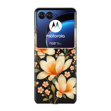 Пластиковый чехол на Motorola Razr 40 Ultra с принтом Цветы Пластиковый чехол на Motorola Razr 40 Ultra с принтом Цветы