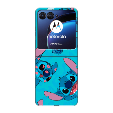 Пластиковый чехол на Motorola Razr 40 Ultra с принтом Лило и Стич