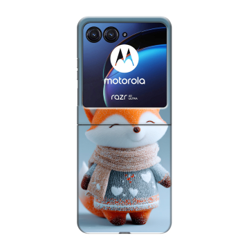 Пластиковый чехол на Motorola Razr 40 Ultra с принтом Лиса Пластиковый чехол на Motorola Razr 40 Ultra с принтом Лиса