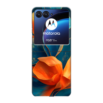 Пластиковый чехол на Motorola Razr 40 Ultra с принтом Цветы Пластиковый чехол на Motorola Razr 40 Ultra с принтом Цветы