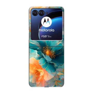Пластиковый чехол на Motorola Razr 40 Ultra с принтом Цветы Пластиковый чехол на Motorola Razr 40 Ultra с принтом Цветы