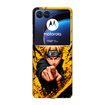 Пластиковый чехол на Motorola Razr 40 Ultra с принтом Naruto Наруто