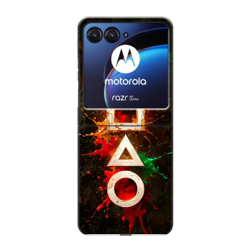 Пластиковый чехол на Motorola Razr 40 Ultra с принтом Squid Game Игра кальмара