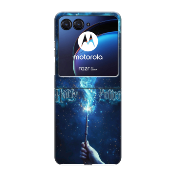 Пластиковый чехол на Motorola Razr 40 Ultra с принтом Harry Potter Гарри Поттер