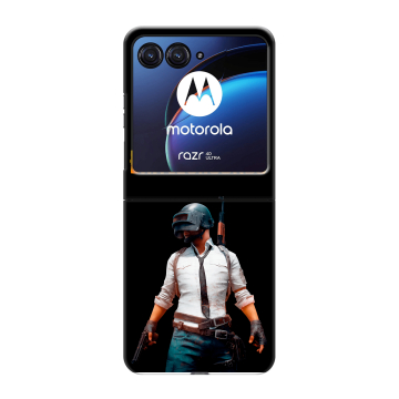 Пластиковый чехол на Motorola Razr 40 Ultra с принтом PUGB ПАГБ