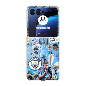 Пластиковый чехол на Motorola Razr 40 Ultra с принтом Man City Манчестер Сити Пластиковый чехол на Motorola Razr 40 Ultra с принтом Man City Манчестер Сити