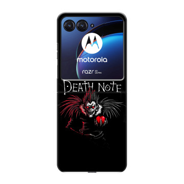 Пластиковый чехол на Motorola Razr 40 Ultra с принтом Death note Тетрадь смерти
