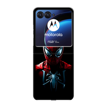 Пластиковый чехол на Motorola Razr 40 Ultra с принтом Spiderman Человек паук