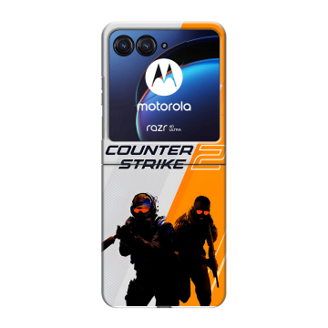Пластиковый чехол на Motorola Razr 40 Ultra с принтом Counter Strike
