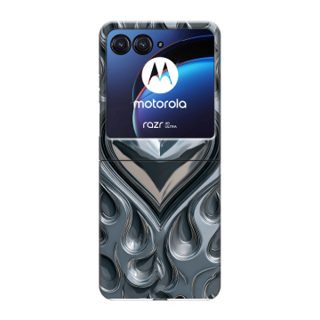 Пластиковый чехол на Motorola Razr 40 Ultra с принтом Y2K