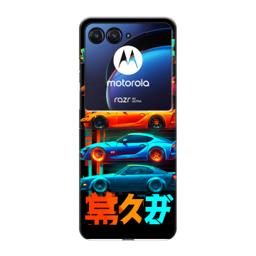 Пластиковый чехол на Motorola Razr 40 Ultra с принтом машины тачки Пластиковый чехол на Motorola Razr 40 Ultra с принтом машины тачки