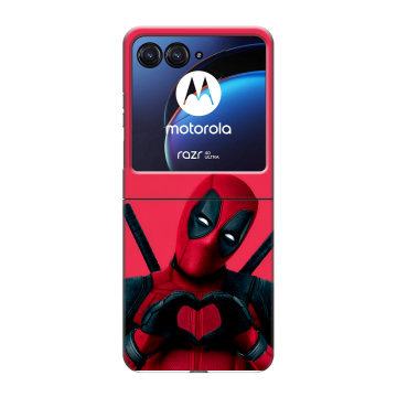 Пластиковый чехол на Motorola Razr 40 Ultra с принтом Дедпул Deadpool
