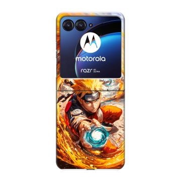 Пластиковый чехол на Motorola Razr 40 Ultra с принтом Аниме Наруто Naruto