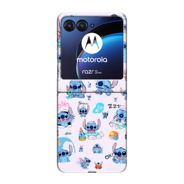 Пластиковый чехол на Motorola Razr 40 Ultra с принтом Лило и Стич