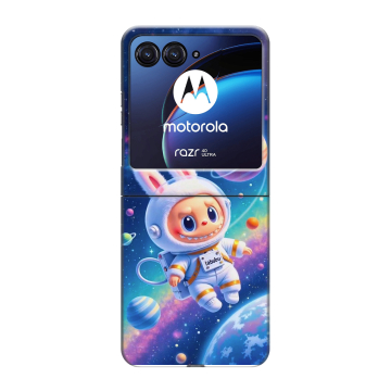 Пластиковый чехол на Motorola Razr 40 Ultra с принтом Labubu Лабубу