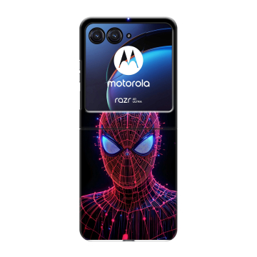 Пластиковый чехол на Motorola Razr 40 Ultra с принтом Spiderman Человек паук
