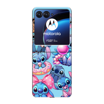 Пластиковый чехол на Motorola Razr 40 Ultra с принтом Лило и Стич