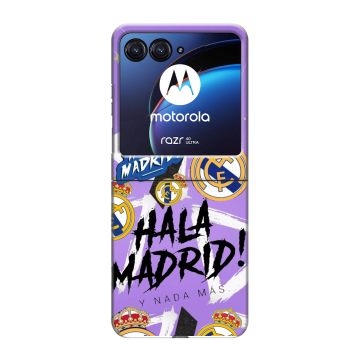 Пластиковый чехол на Motorola Razr 40 Ultra с принтом Real Madrid Реал Мадрид