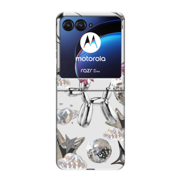 Пластиковый чехол на Motorola Razr 40 Ultra с принтом Y2K