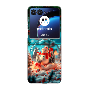Пластиковый чехол на Motorola Razr 40 Ultra с принтом Новый год Пластиковый чехол на Motorola Razr 40 Ultra с принтом Новый год
