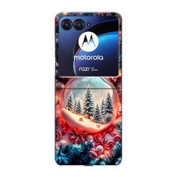 Пластиковый чехол на Motorola Razr 40 Ultra с принтом Новый год Пластиковый чехол на Motorola Razr 40 Ultra с принтом Новый год
