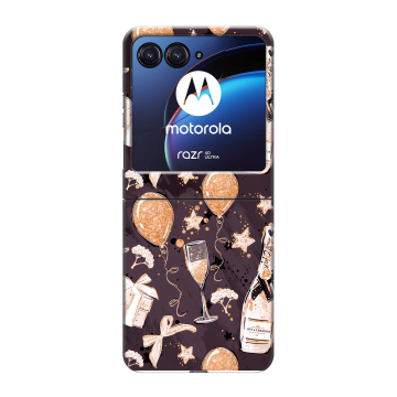Пластиковый чехол на Motorola Razr 40 Ultra с принтом Новый год Пластиковый чехол на Motorola Razr 40 Ultra с принтом Новый год