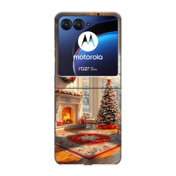 Пластиковый чехол на Motorola Razr 40 Ultra с принтом Новый год Пластиковый чехол на Motorola Razr 40 Ultra с принтом Новый год