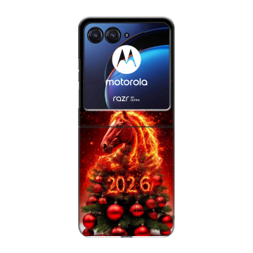 Пластиковый чехол на Motorola Razr 40 Ultra с принтом Новый год Пластиковый чехол на Motorola Razr 40 Ultra с принтом Новый год