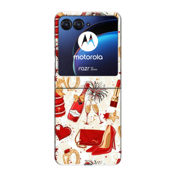 Пластиковый чехол на Motorola Razr 40 Ultra с принтом Новый год Пластиковый чехол на Motorola Razr 40 Ultra с принтом Новый год
