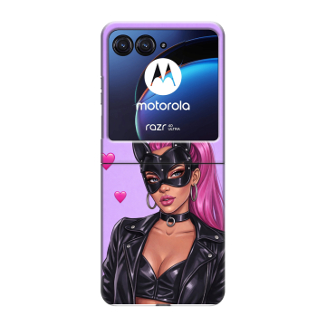 Пластиковый чехол на Motorola Razr 40 Ultra с принтом женский Пластиковый чехол на Motorola Razr 40 Ultra с принтом женский