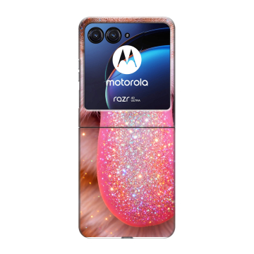 Пластиковый чехол на Motorola Razr 40 Ultra с принтом для девочек