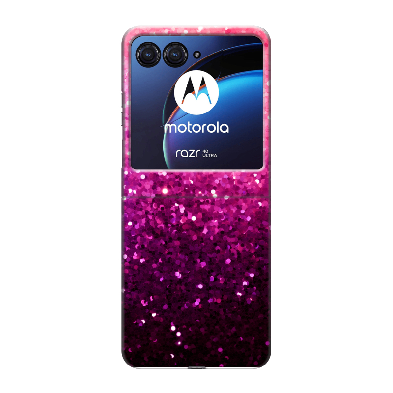 Пластиковый чехол на Motorola Razr 40 Ultra с принтом Блестки Пластиковый чехол на Motorola Razr 40 Ultra с принтом Блестки