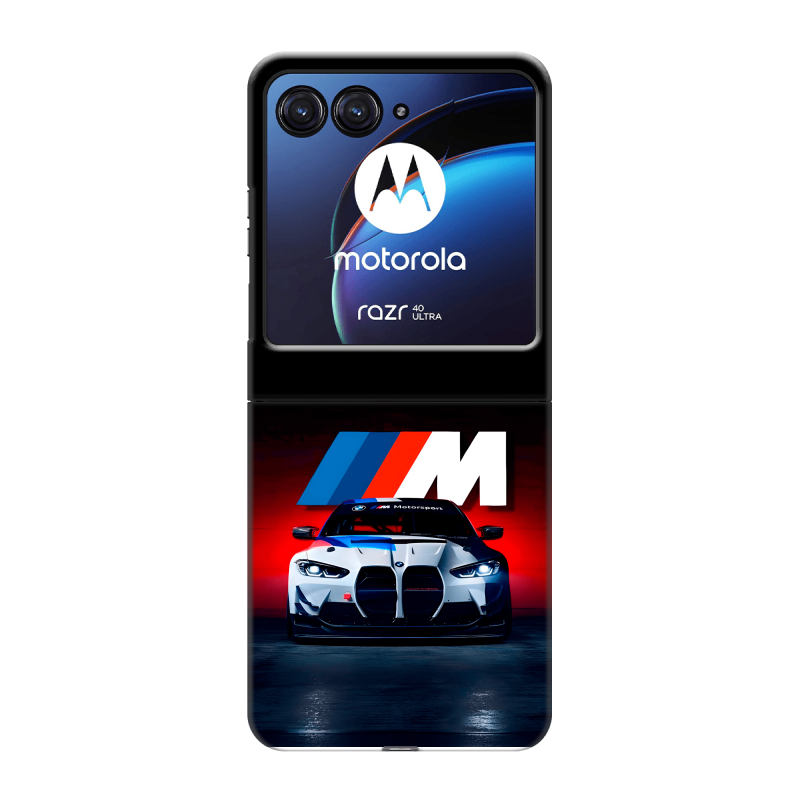Пластиковый чехол на Motorola Razr 40 Ultra с принтом БМВ BMW Пластиковый чехол на Motorola Razr 40 Ultra с принтом БМВ BMW