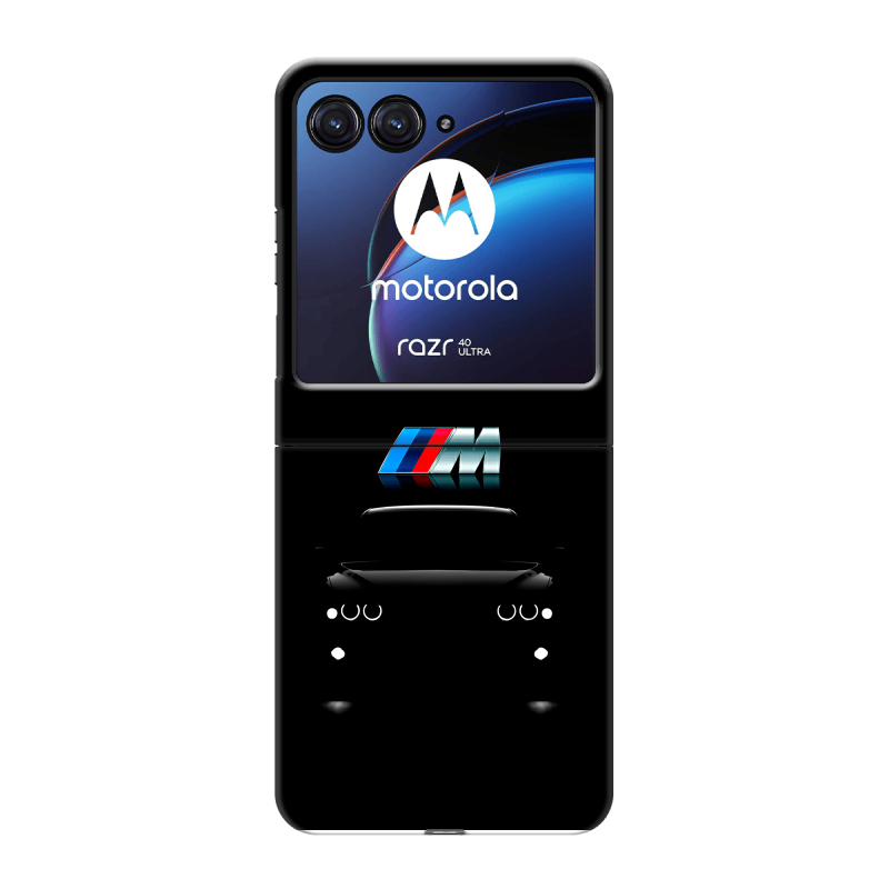 Пластиковый чехол на Motorola Razr 40 Ultra с принтом БМВ BMW Пластиковый чехол на Motorola Razr 40 Ultra с принтом БМВ BMW